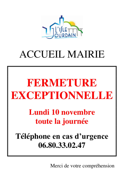 1-fermeture mairie - exceptionnelle-1